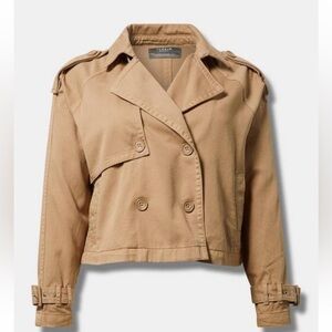 NWT Torrid Lightweight Twill Crop Jacket - 2X
